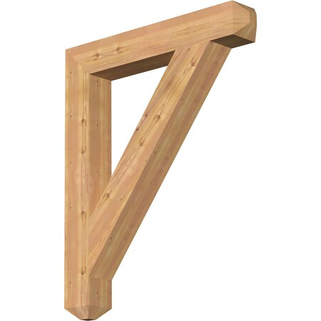 Ekena Millwork Traditional Craftsman Smooth Bracket, Western Red Cedar, 5 1/2"W x 38"D x 46"H BKT06X38X46TRA04SWR